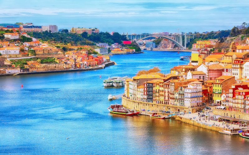 boat cruise on river Douro in porto